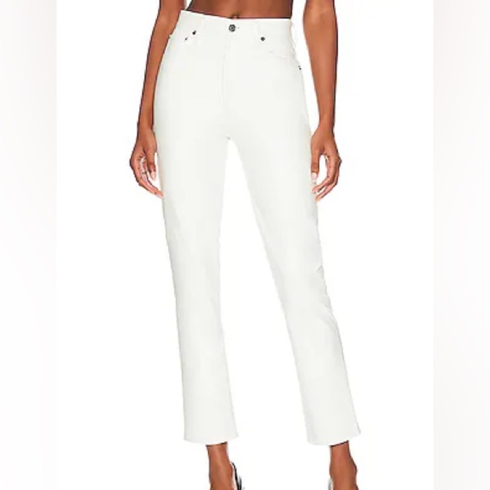 AGOLDE Nico High-Rise Slim Jeans in Blurred